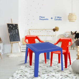 Combo comedor infantil + 2 sillas