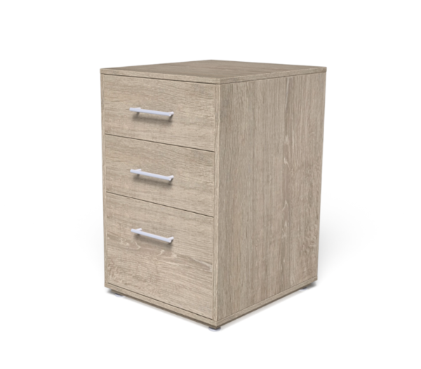 CAJONERA EN MADERA 2X1